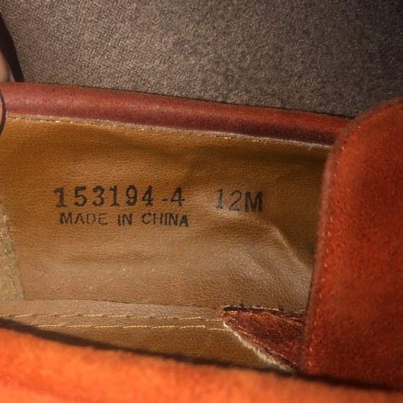 Giorgio Brutini Rust/Orange Suede Loafers with Silver hardware 12 main image 5